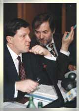 Viacheslav Igrunov and Grigory Yavlinsky